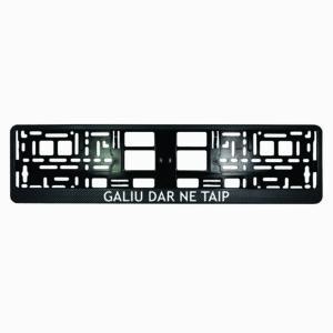Karboninis rėmelis numeriui - Galiu dar ne taip