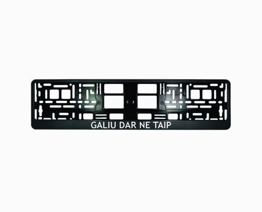 Karboninis rėmelis numeriui - Galiu dar ne taip