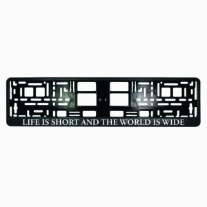 Karboninis rėmelis numeriui - Life is short and the world is wide
