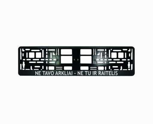 Karboninis rėmelis numeriui - Ne tavo arkliai ne tu ir raitelis