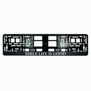 Karboninis rėmelis numeriui - Smile life is good