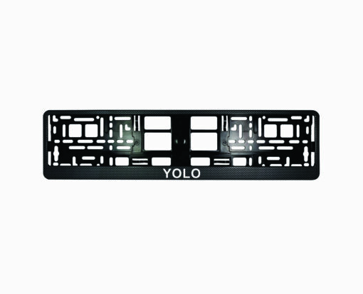 Karboninis rėmelis numeriui - YOLO