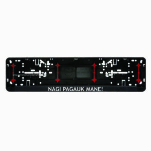 Wurth rėmelis numeriui su užrašu - nagi pagauk mane