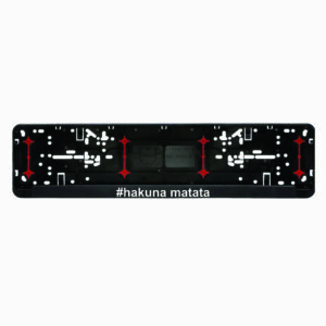 Wurth rėmelis numeriui su užrašu - hakuna matata