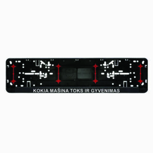 Wurth rėmelis numeriui su užrašu - kokia mašina toks ir gyvenimas