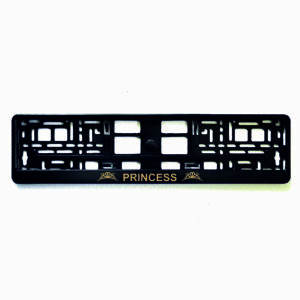 Rėmelis numeriui su užrašu Princess