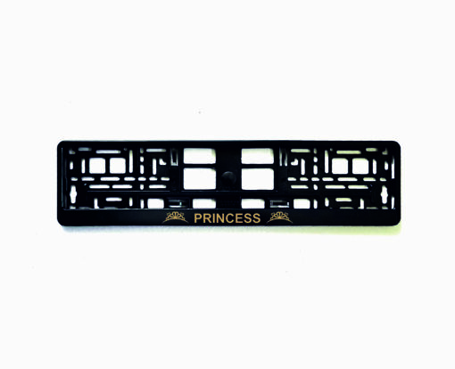 Rėmelis numeriui su užrašu Princess
