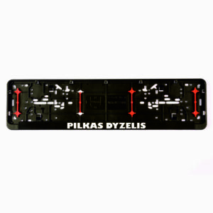 Wurth rėmelis numeriui su užrašu PILKAS DYZELIS