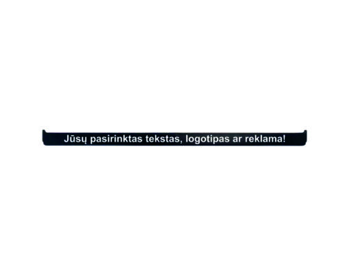 Juostelė su Jūsų tekstu, logotipu ar reklama numerių rėmeliui