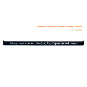 Juostelė su Jūsų tekstu, logotipu ar reklama numerių rėmeliui