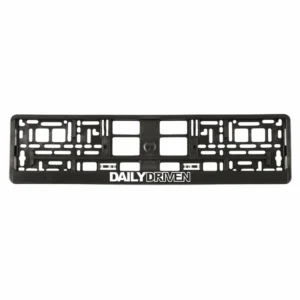 Numerių rėmelis Juodas su Daily Driven [2] 2