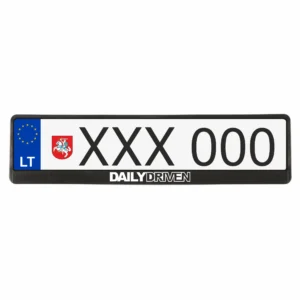 Numerių rėmelis Juodas su Daily Driven [2]